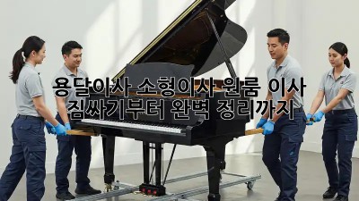 용달이사 소형이사: 원룸 이사, 짐싸기부터 완벽 정리까지!